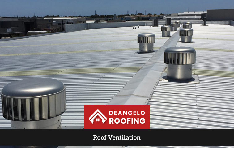 Roof with installed ventilation system ensuring longevity and comfort